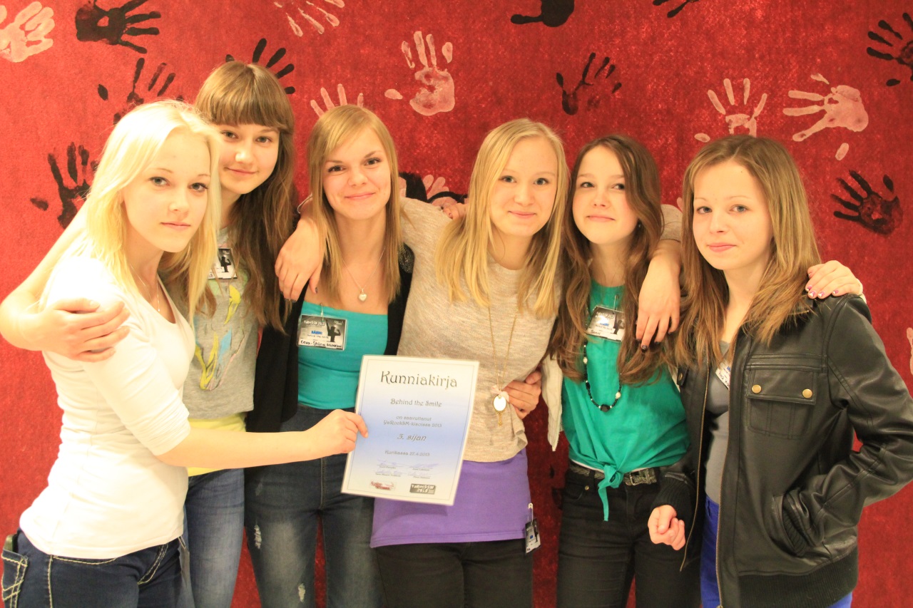 Behind the Smile palkittiin Kurikan rock-kilpailussa viime keväänä pronssilla. Kuva Tuukka Yrttimaa.